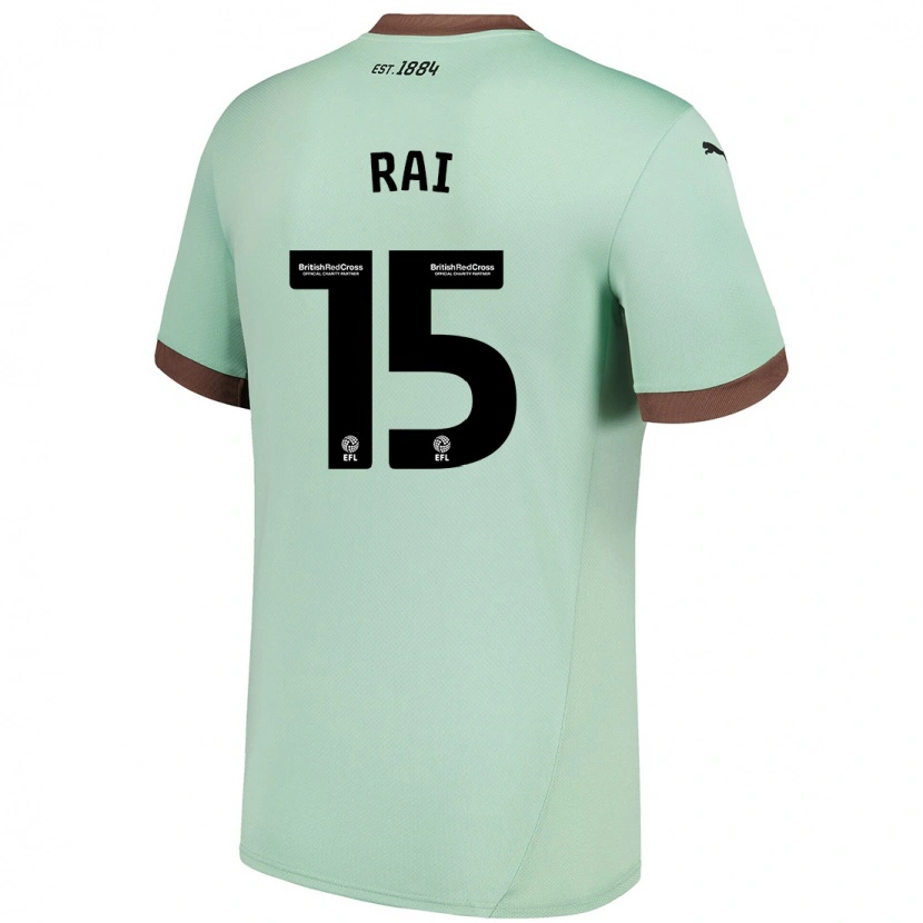 Danxen Uomo Maglia Kira Rai #15 Verde Pallido Kit Gara Away 2024/25 Maglietta