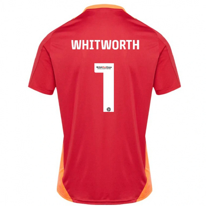 Danxen Uomo Maglia Joe Whitworth #1 Blu Bianco Sporco Kit Gara Away 2024/25 Maglietta