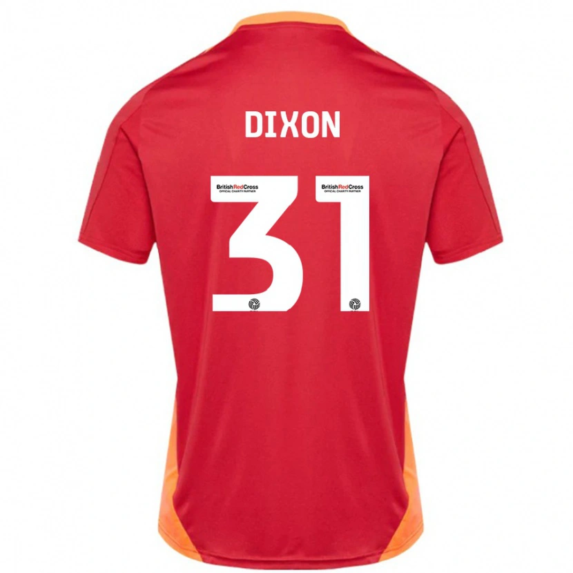 Danxen Uomo Maglia Ellen Dixon #31 Blu Bianco Sporco Kit Gara Away 2024/25 Maglietta