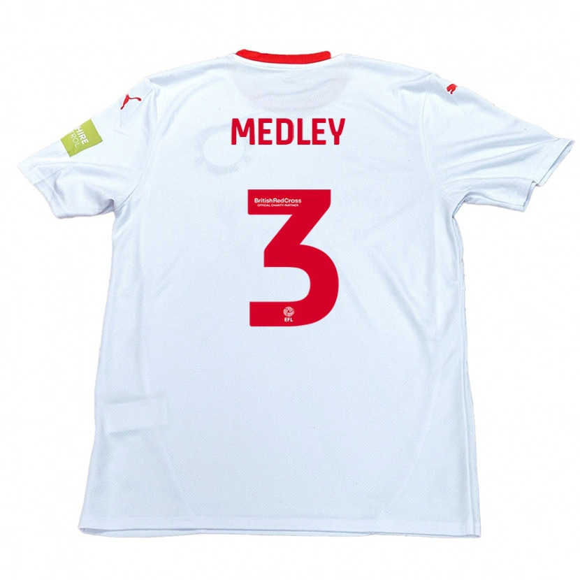 Danxen Uomo Maglia Zech Medley #3 Bianco Kit Gara Away 2024/25 Maglietta