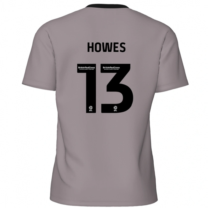 Danxen Uomo Maglia Sam Howes #13 Grigio Kit Gara Away 2024/25 Maglietta