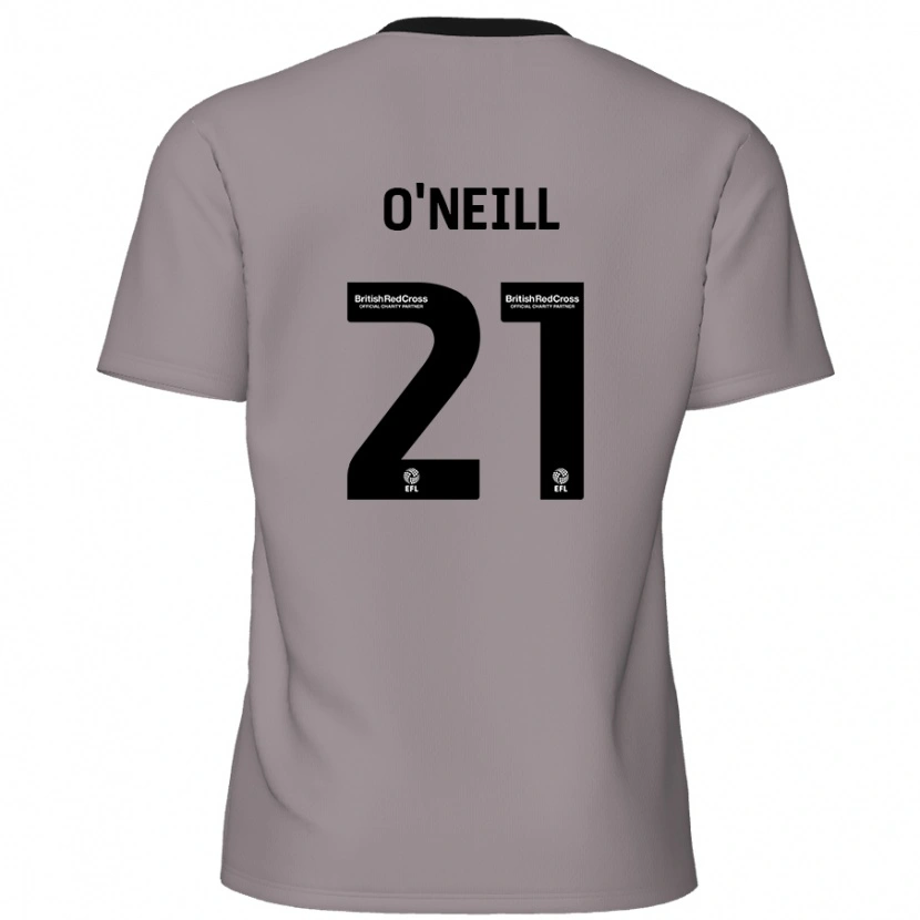 Danxen Uomo Maglia Ollie O'neill #21 Grigio Kit Gara Away 2024/25 Maglietta