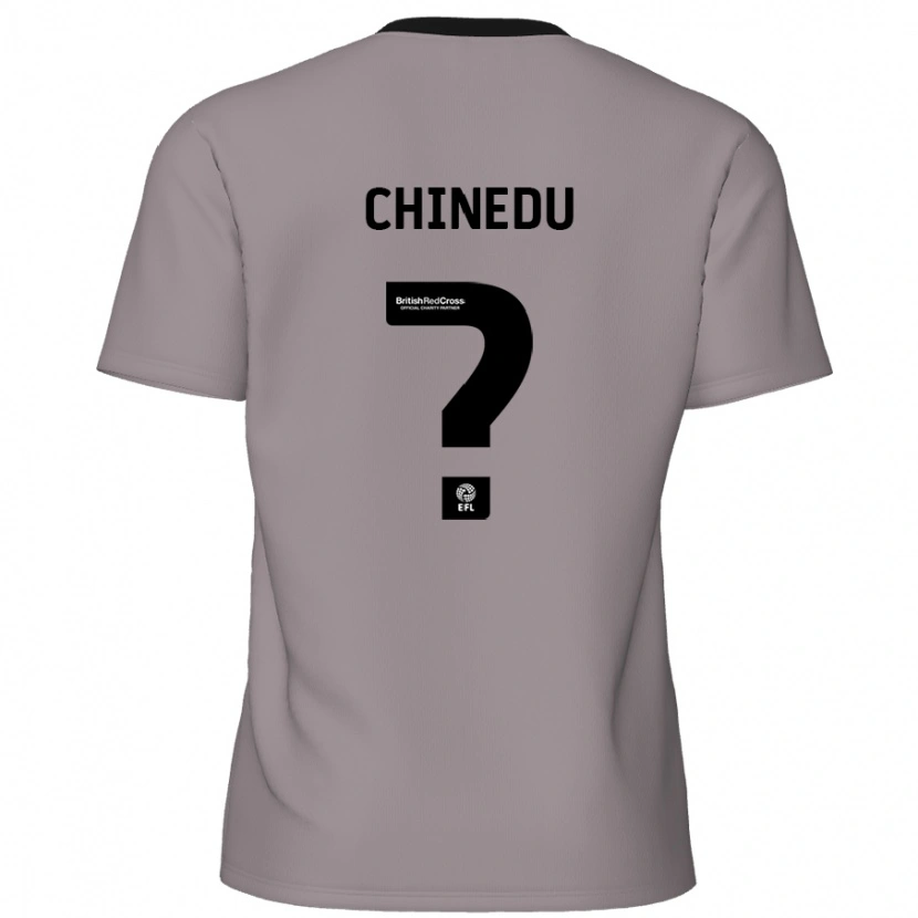 Danxen Uomo Maglia Phillip Chinedu #0 Grigio Kit Gara Away 2024/25 Maglietta