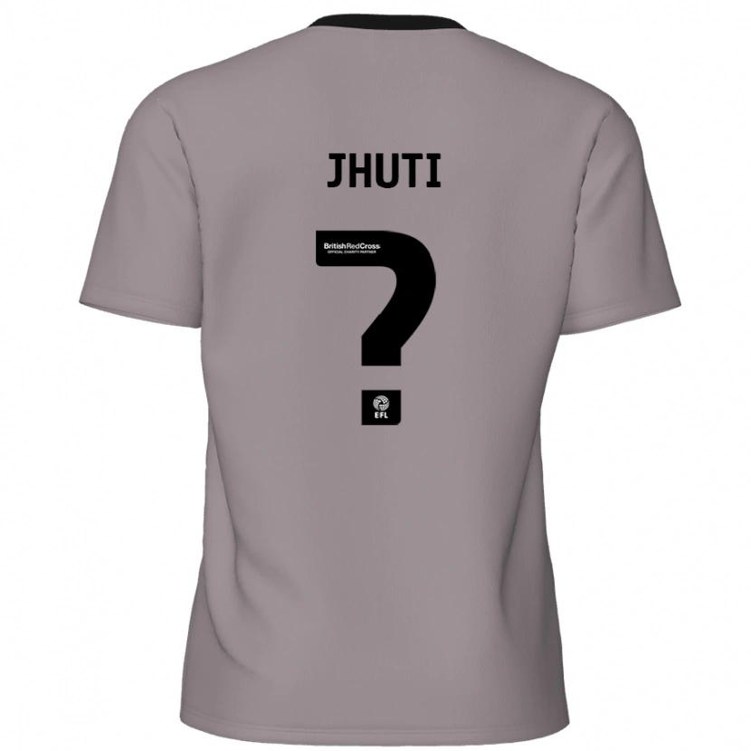 Danxen Uomo Maglia Reece Jhuti #0 Grigio Kit Gara Away 2024/25 Maglietta