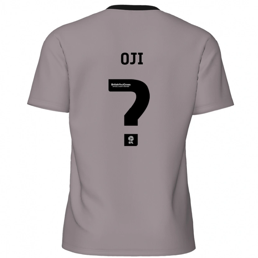 Danxen Uomo Maglia Uko Oji #0 Grigio Kit Gara Away 2024/25 Maglietta
