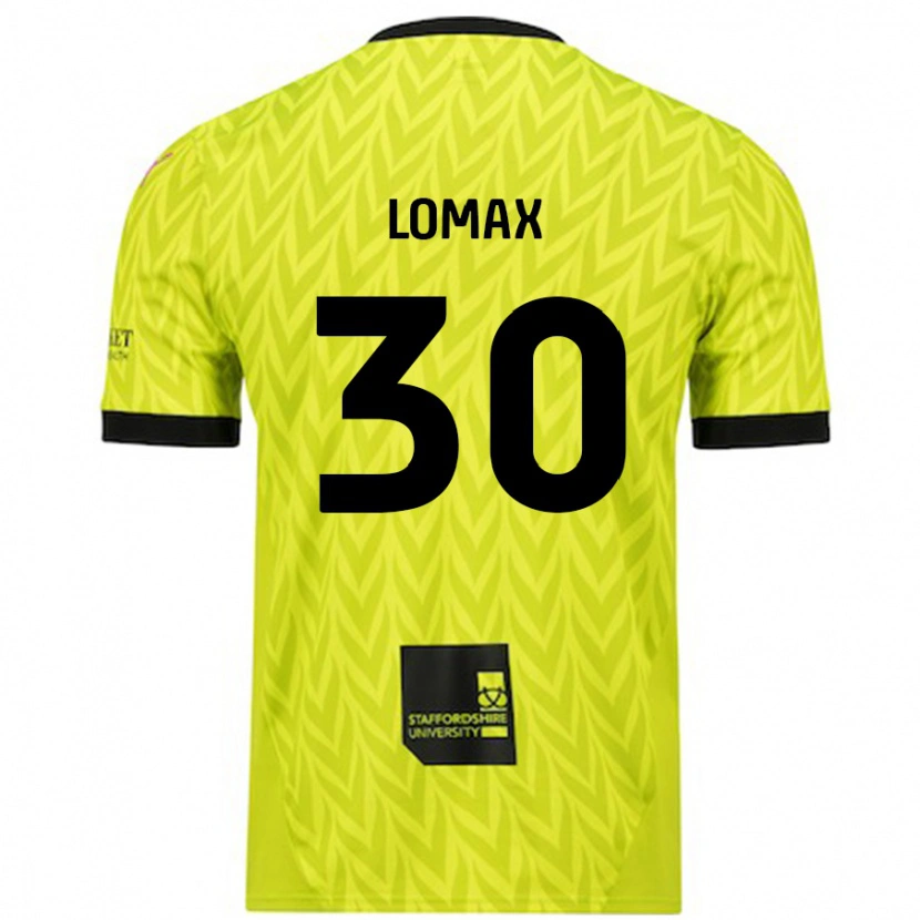 Danxen Uomo Maglia Ben Lomax #30 Verde Fluorescente Kit Gara Away 2024/25 Maglietta
