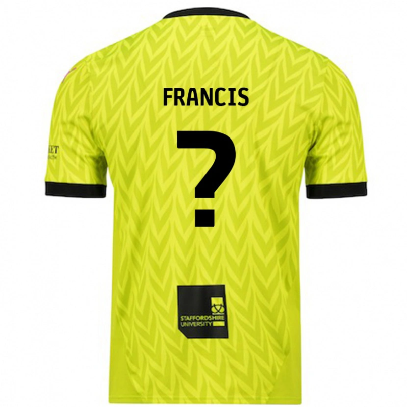 Danxen Uomo Maglia Louis Francis #0 Verde Fluorescente Kit Gara Away 2024/25 Maglietta