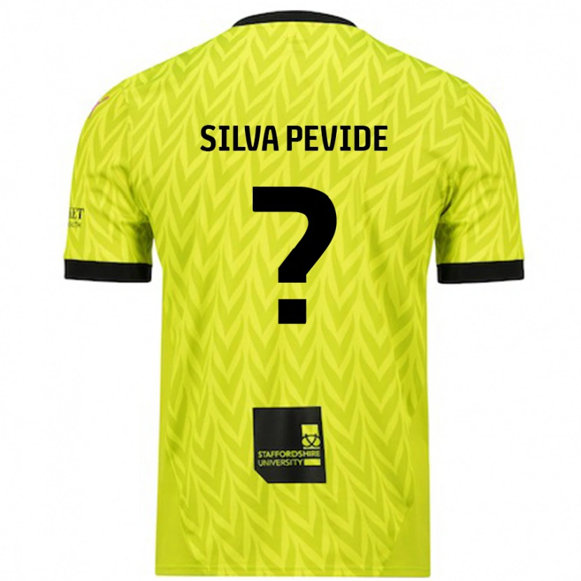 Danxen Uomo Maglia Joao Silva Pevide #0 Verde Fluorescente Kit Gara Away 2024/25 Maglietta