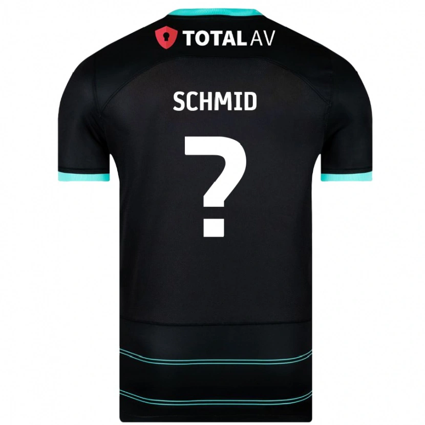 Danxen Uomo Maglia Nicolas Schmid #0 Nero Kit Gara Away 2024/25 Maglietta