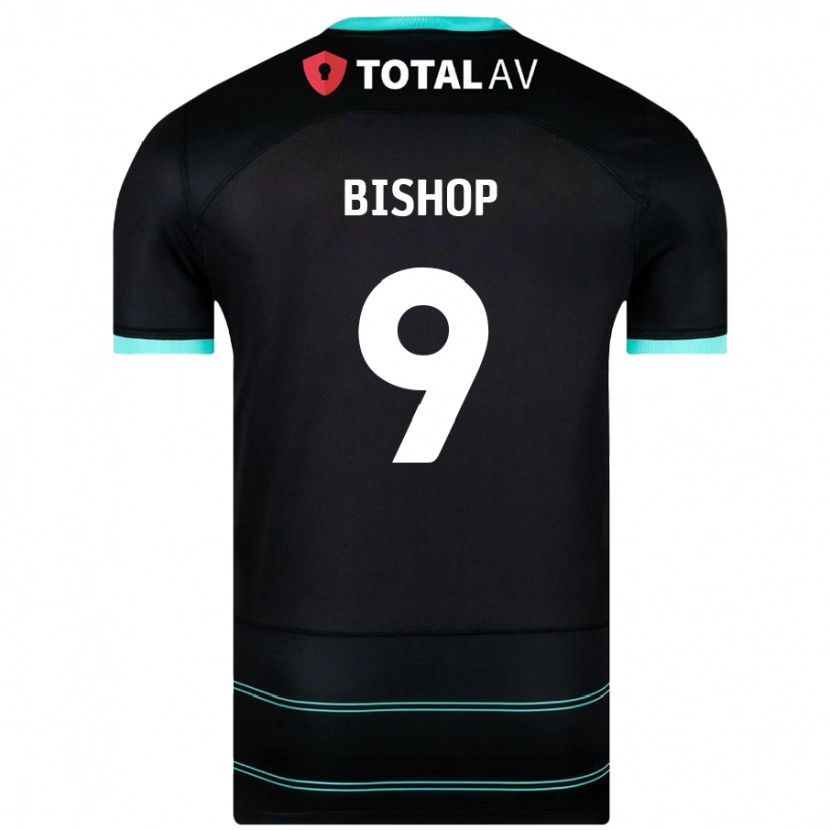 Danxen Uomo Maglia Colby Bishop #9 Nero Kit Gara Away 2024/25 Maglietta