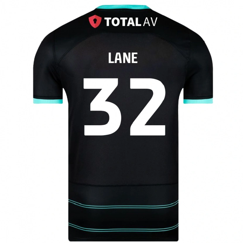 Danxen Uomo Maglia Paddy Lane #32 Nero Kit Gara Away 2024/25 Maglietta