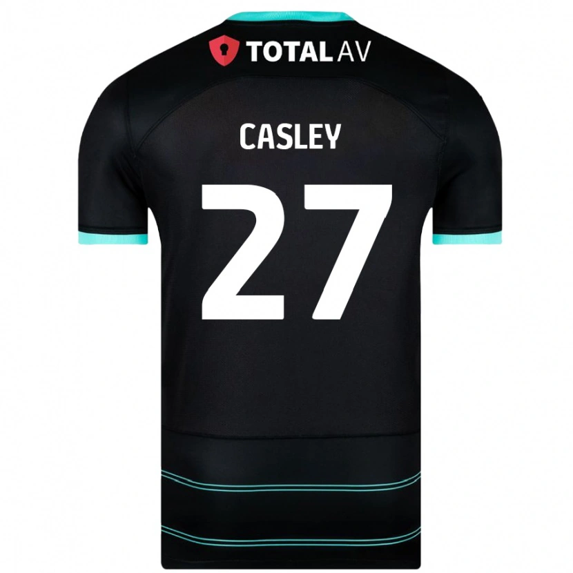 Danxen Uomo Maglia Riva Casley #27 Nero Kit Gara Away 2024/25 Maglietta