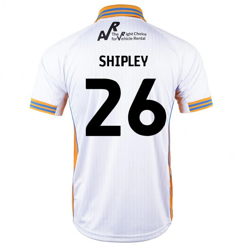 Danxen Uomo Maglia Jordan Shipley #26 Bianco Kit Gara Away 2024/25 Maglietta