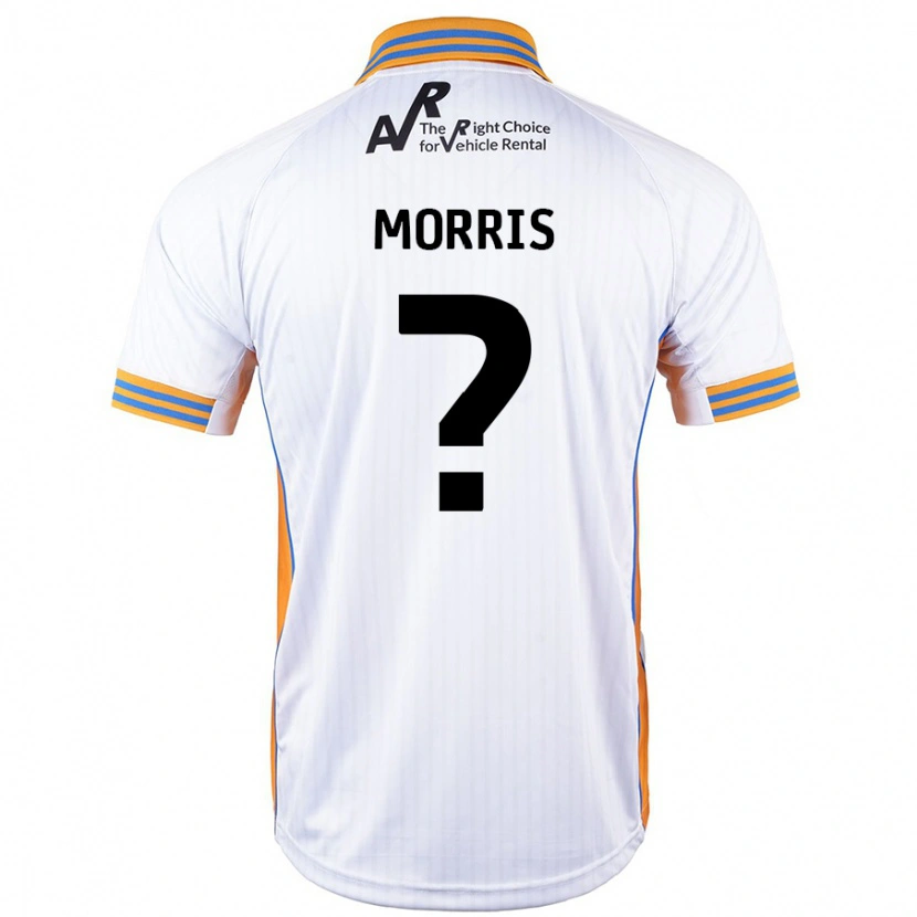 Danxen Uomo Maglia Cammron Morris #0 Bianco Kit Gara Away 2024/25 Maglietta