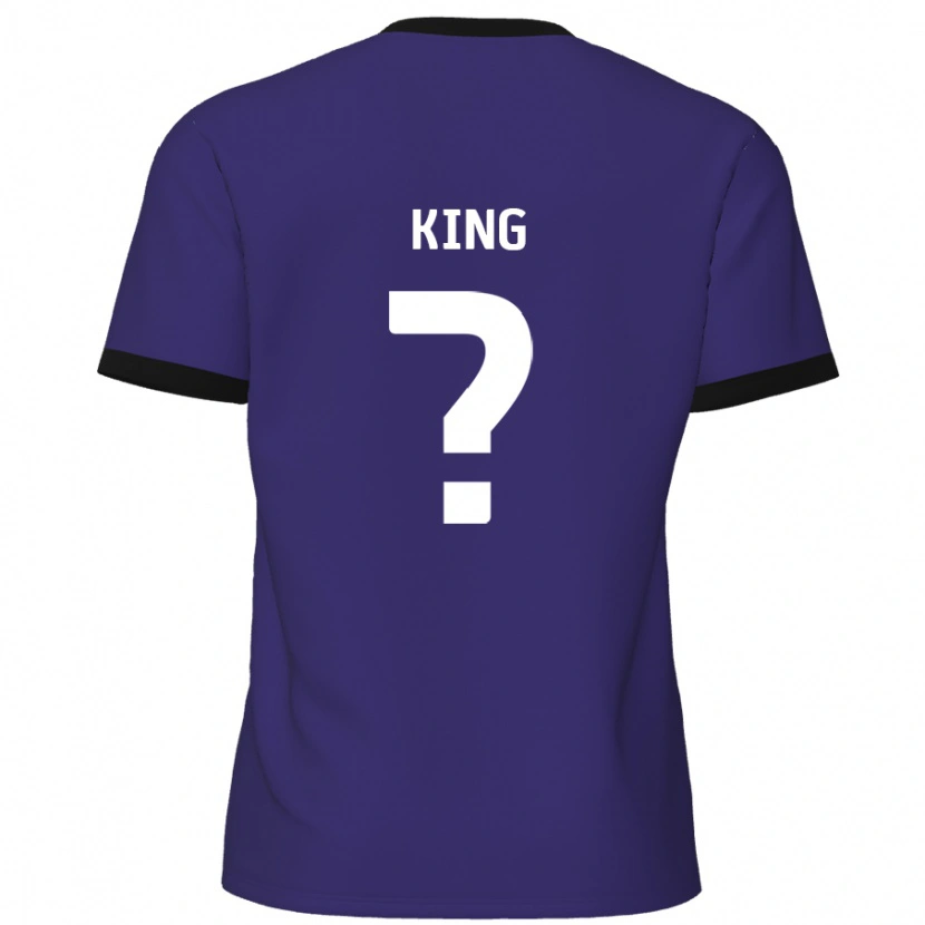 Danxen Uomo Maglia Eli King #0 Viola Kit Gara Away 2024/25 Maglietta