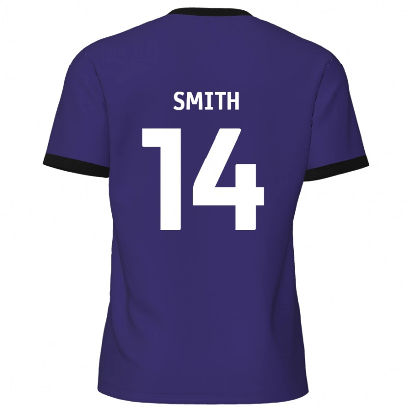 Danxen Uomo Maglia Kane Smith #14 Viola Kit Gara Away 2024/25 Maglietta