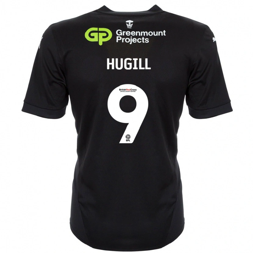 Danxen Uomo Maglia Joe Hugill #9 Nero Kit Gara Away 2024/25 Maglietta