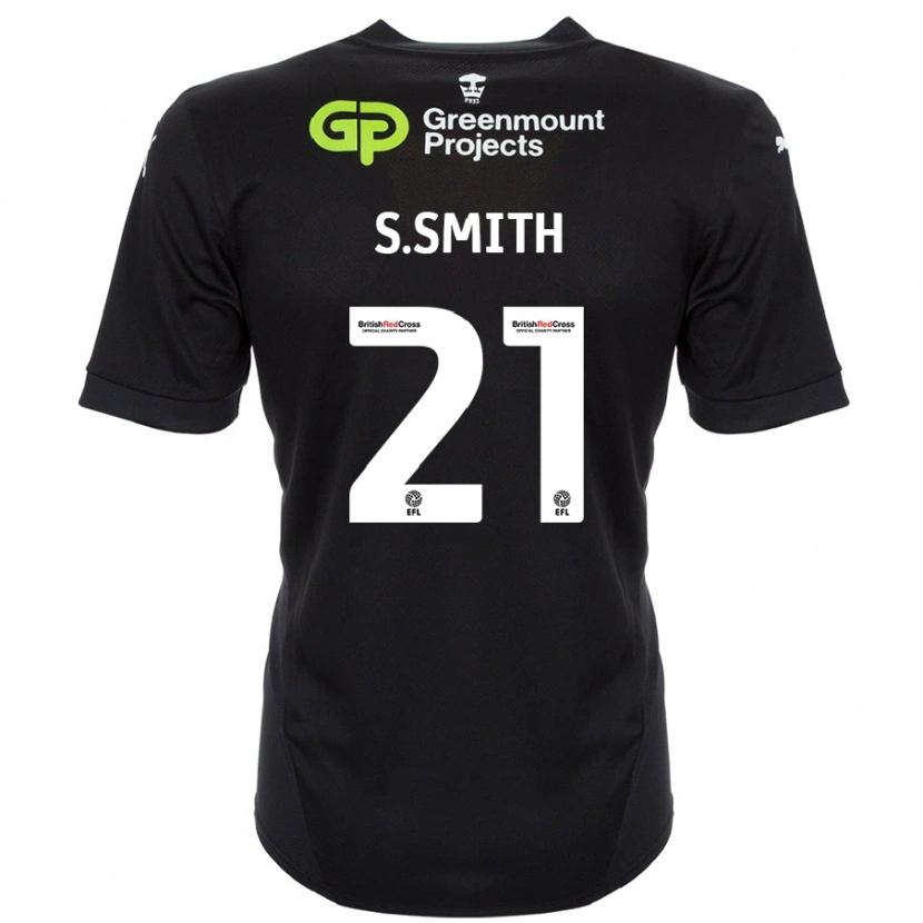 Danxen Uomo Maglia Scott Smith #21 Nero Kit Gara Away 2024/25 Maglietta