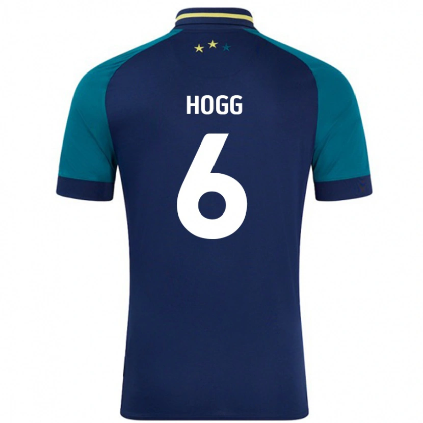 Danxen Uomo Maglia Jonathan Hogg #6 Blu Navy Verde Scuro Kit Gara Away 2024/25 Maglietta