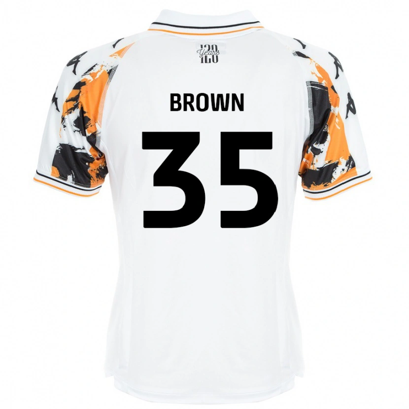 Danxen Uomo Maglia Pharrell Brown #35 Bianco Kit Gara Away 2024/25 Maglietta