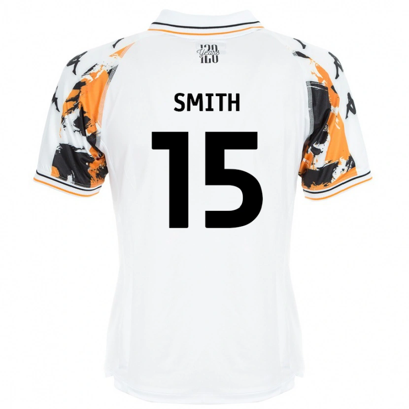 Danxen Uomo Maglia Suey Smith #15 Bianco Kit Gara Away 2024/25 Maglietta