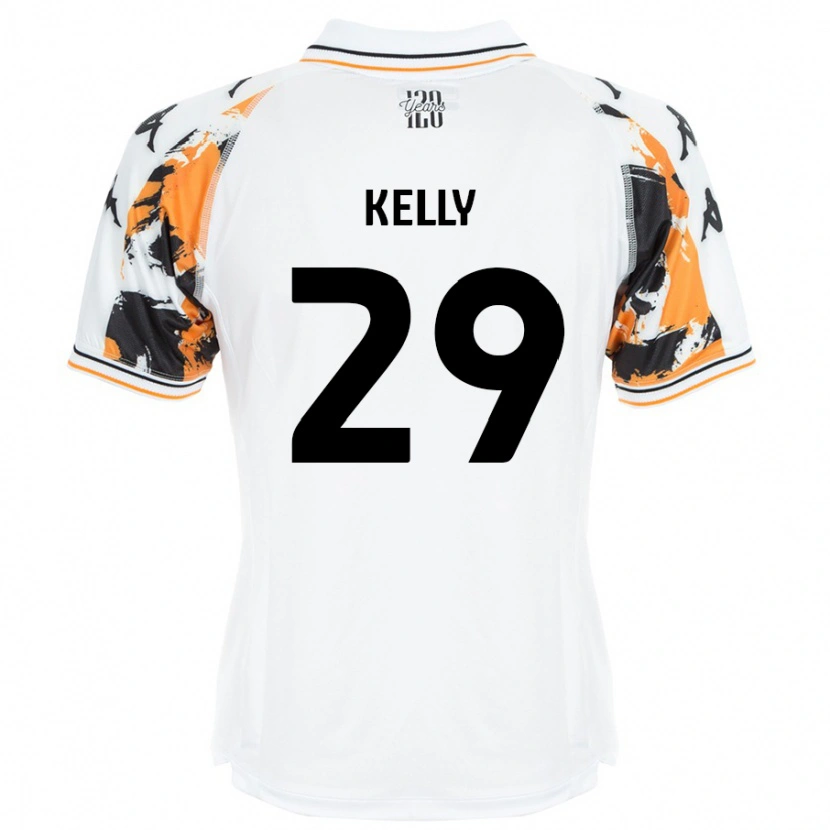 Danxen Uomo Maglia Ace Kelly #29 Bianco Kit Gara Away 2024/25 Maglietta