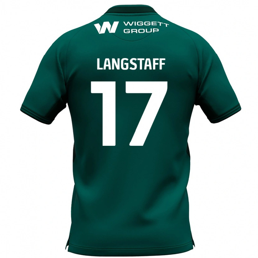 Danxen Uomo Maglia Macaulay Langstaff #17 Verde Kit Gara Away 2024/25 Maglietta