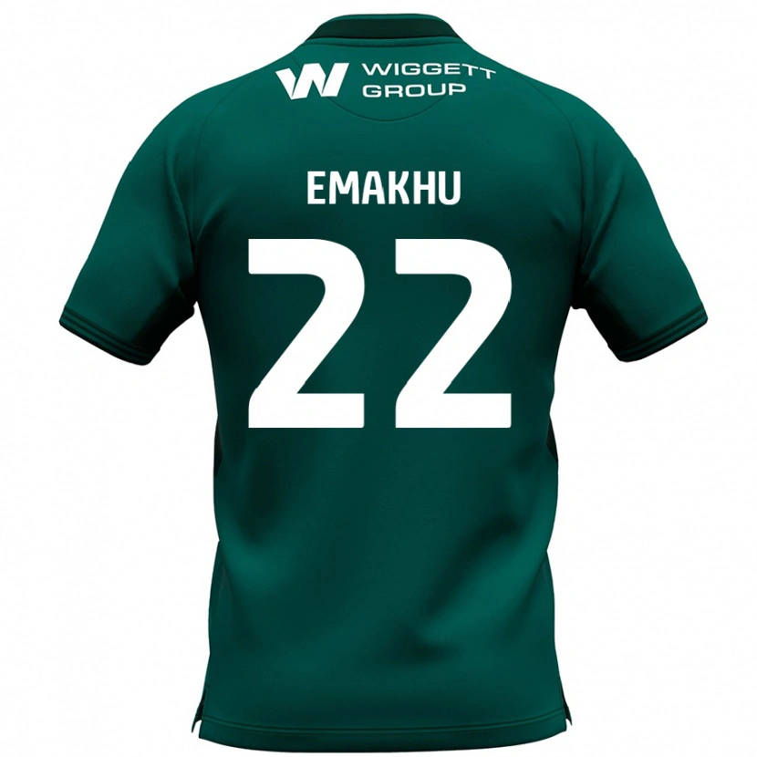 Danxen Uomo Maglia Aidomo Emakhu #22 Verde Kit Gara Away 2024/25 Maglietta