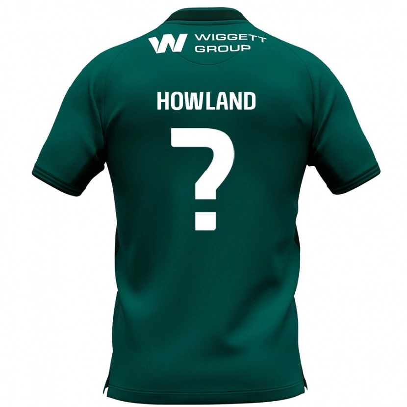 Danxen Uomo Maglia Jack Howland #0 Verde Kit Gara Away 2024/25 Maglietta