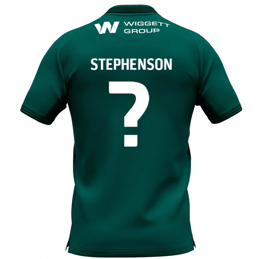 Danxen Uomo Maglia Joshua Stephenson #0 Verde Kit Gara Away 2024/25 Maglietta