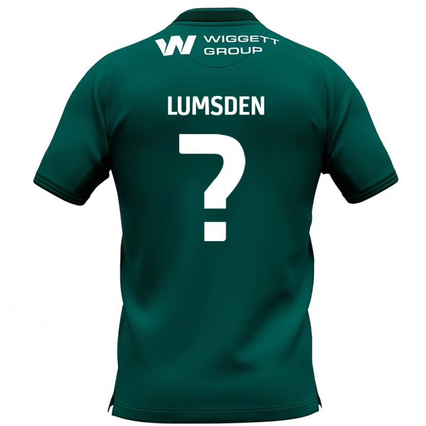 Danxen Uomo Maglia Beth Lumsden #0 Verde Kit Gara Away 2024/25 Maglietta