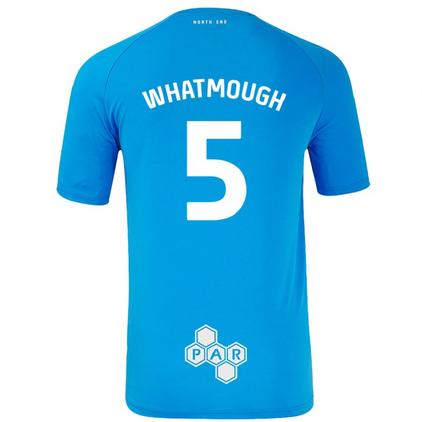 Danxen Uomo Maglia Jack Whatmough #5 Azzurro Kit Gara Away 2024/25 Maglietta