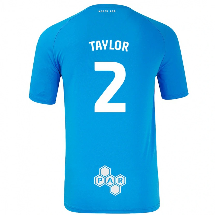 Danxen Uomo Maglia Alex Taylor #2 Azzurro Kit Gara Away 2024/25 Maglietta