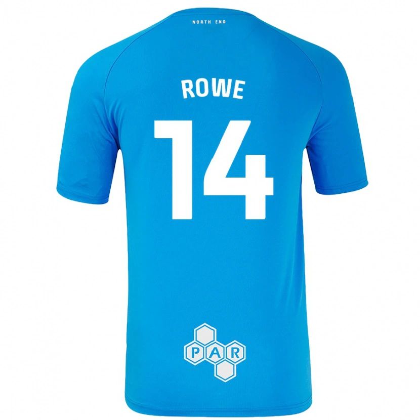 Danxen Uomo Maglia Sasha Rowe #14 Azzurro Kit Gara Away 2024/25 Maglietta