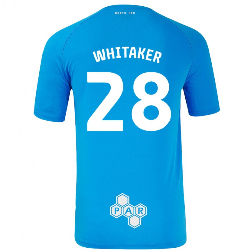 Danxen Uomo Maglia Eve Whitaker #28 Azzurro Kit Gara Away 2024/25 Maglietta