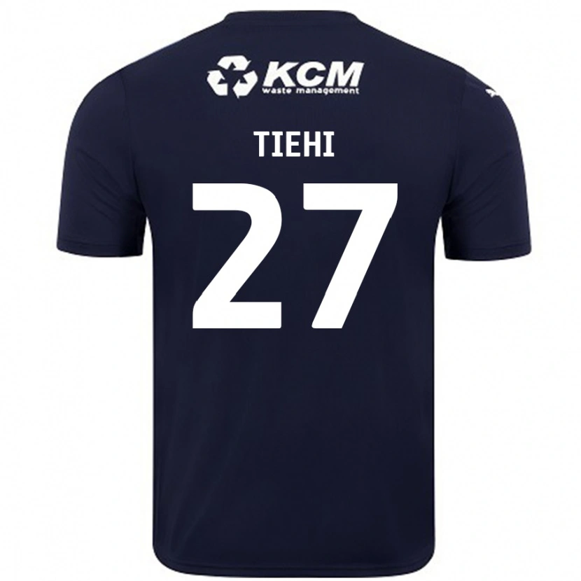 Danxen Uomo Maglia Christ Tiehi #27 Blu Navy Kit Gara Away 2024/25 Maglietta