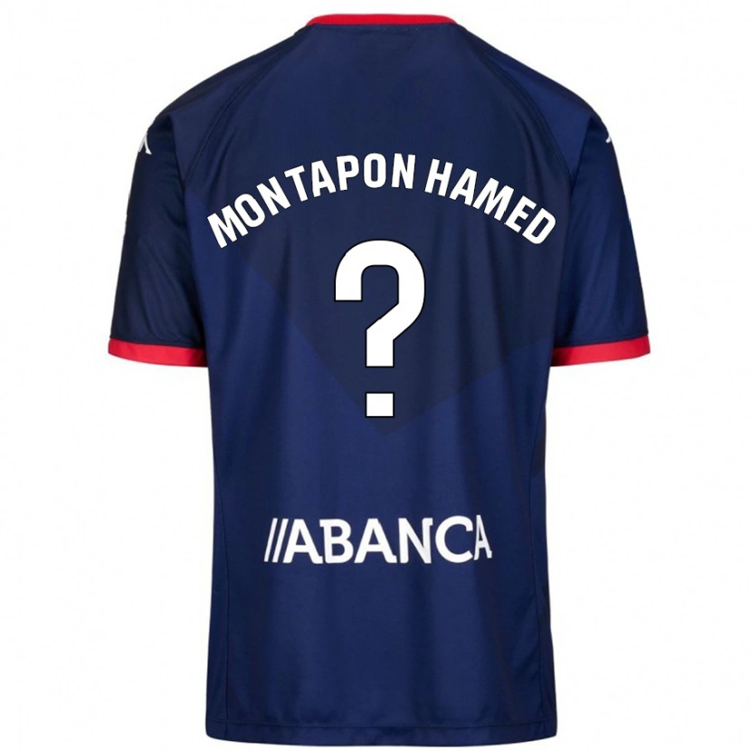 Danxen Uomo Maglia Fadil Montapon Hamed #0 Blu Navy Kit Gara Away 2024/25 Maglietta