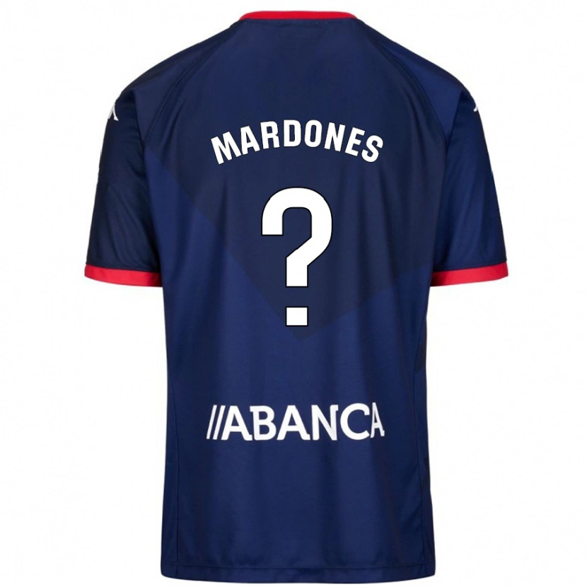 Danxen Uomo Maglia Alvaro Mardones #0 Blu Navy Kit Gara Away 2024/25 Maglietta