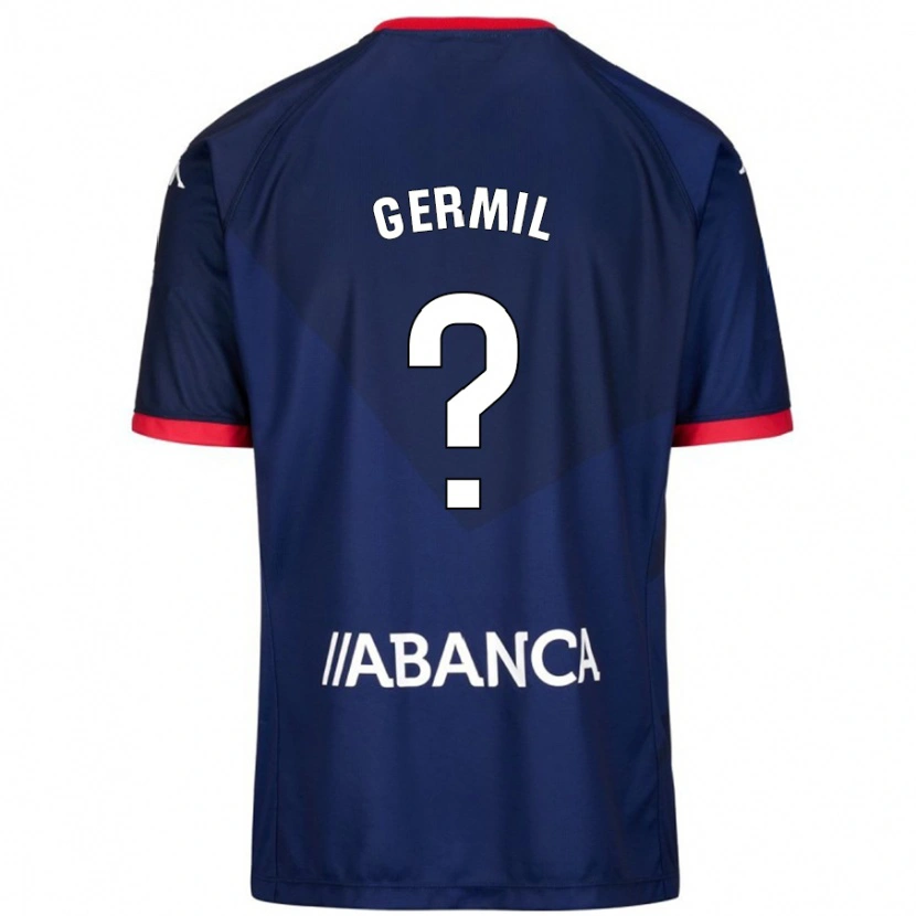 Danxen Uomo Maglia Darío Germil #0 Blu Navy Kit Gara Away 2024/25 Maglietta