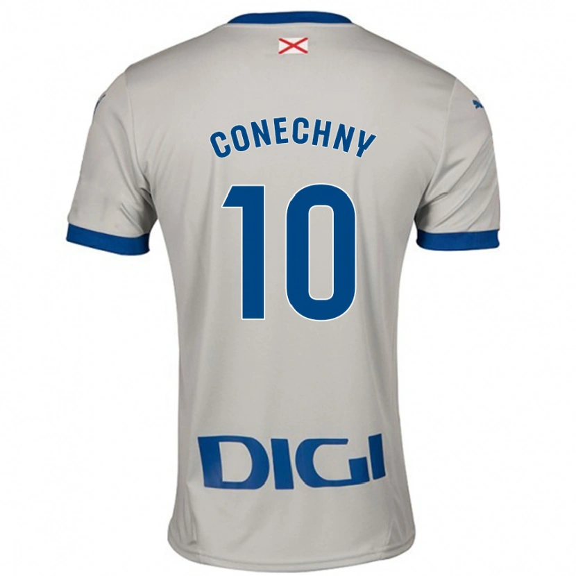 Danxen Uomo Maglia Tomás Conechny #10 Grigio Chiaro Kit Gara Away 2024/25 Maglietta