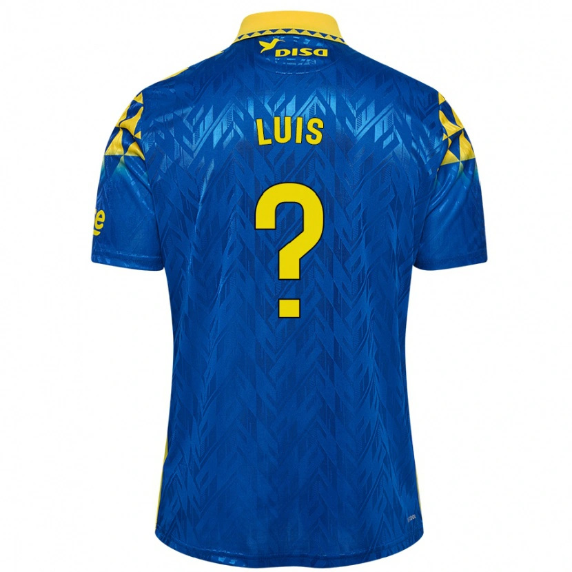 Danxen Uomo Maglia Ryan Luis #0 Blu Giallo Kit Gara Away 2024/25 Maglietta