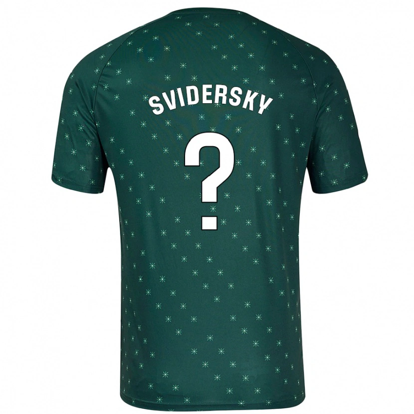 Danxen Uomo Maglia Martin Svidersky #0 Verde Scuro Kit Gara Away 2024/25 Maglietta