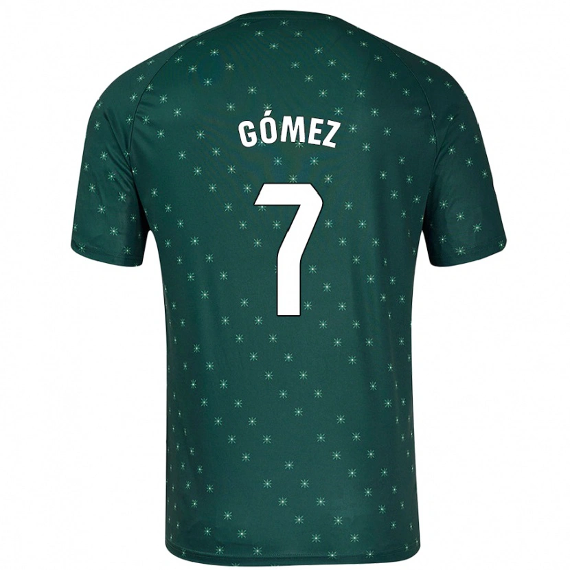 Danxen Uomo Maglia Valen Gómez #7 Verde Scuro Kit Gara Away 2024/25 Maglietta