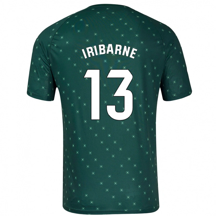 Danxen Uomo Maglia Bruno Iribarne #13 Verde Scuro Kit Gara Away 2024/25 Maglietta
