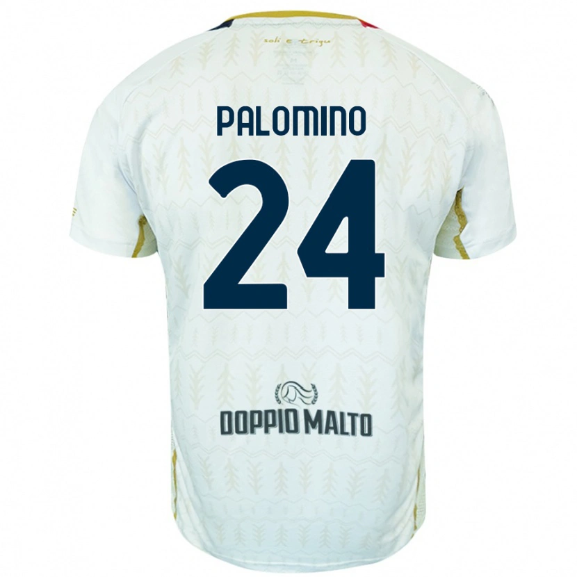 Danxen Uomo Maglia José Luis Palomino #24 Bianco Kit Gara Away 2024/25 Maglietta