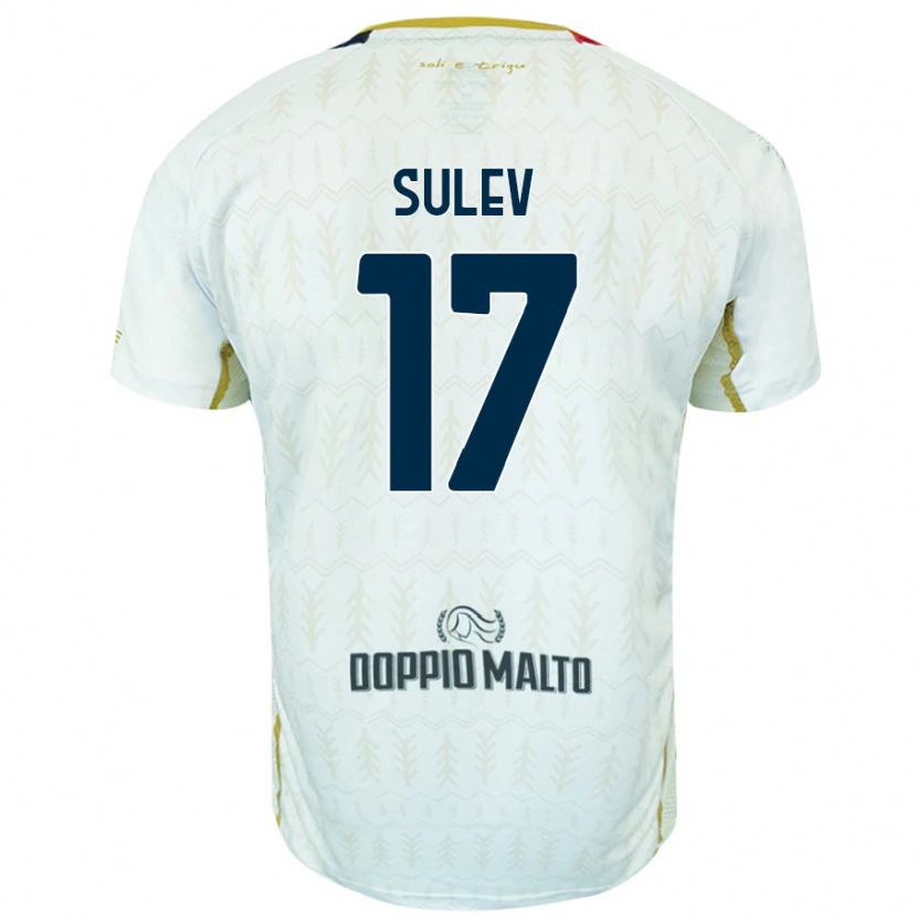 Danxen Uomo Maglia Ivan Sulev #17 Bianco Kit Gara Away 2024/25 Maglietta