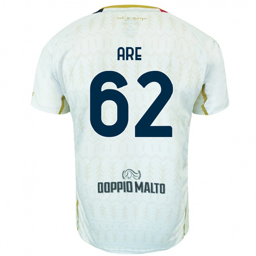Danxen Uomo Maglia Emmanuele Are #62 Bianco Kit Gara Away 2024/25 Maglietta