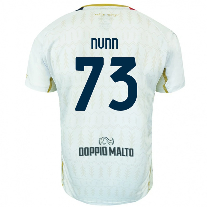 Danxen Uomo Maglia Jack Nunn #73 Bianco Kit Gara Away 2024/25 Maglietta