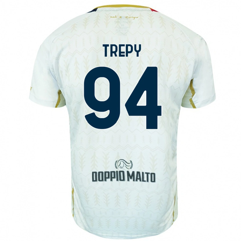 Danxen Uomo Maglia Yael Trepy #94 Bianco Kit Gara Away 2024/25 Maglietta