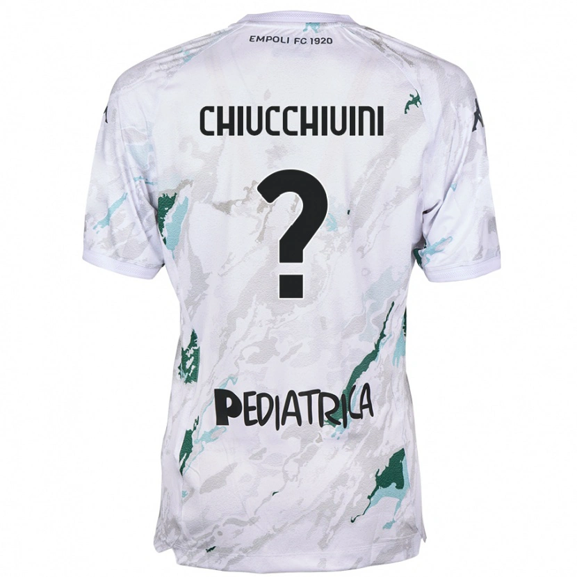 Danxen Uomo Maglia Lorenzo Chiucchiuini #0 Grigio Kit Gara Away 2024/25 Maglietta